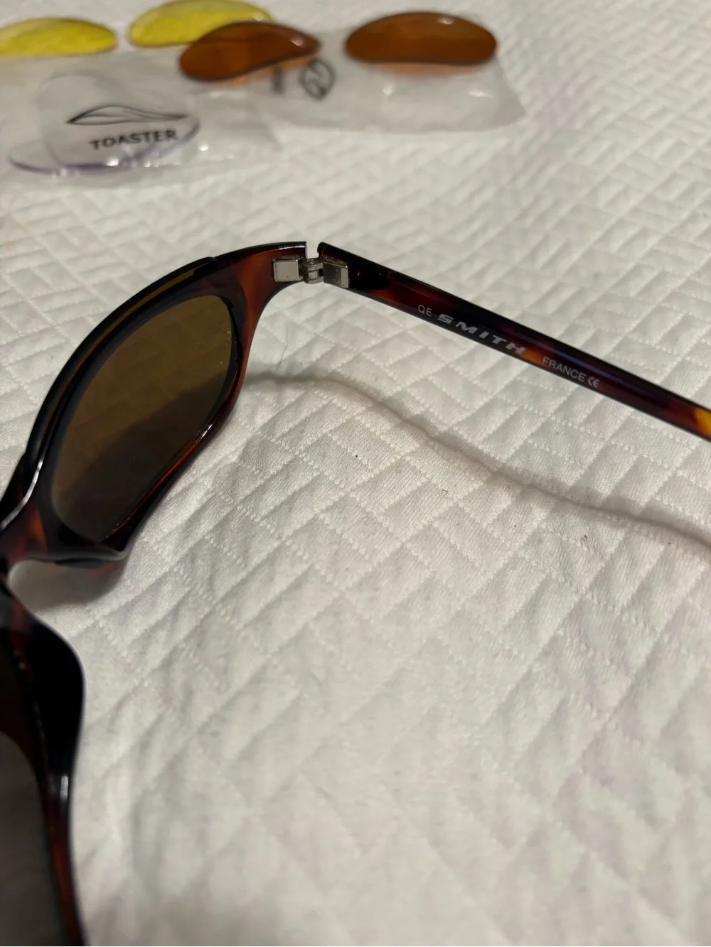 Smith Sunglasses with Interchangeable Lenses, Brown Frame